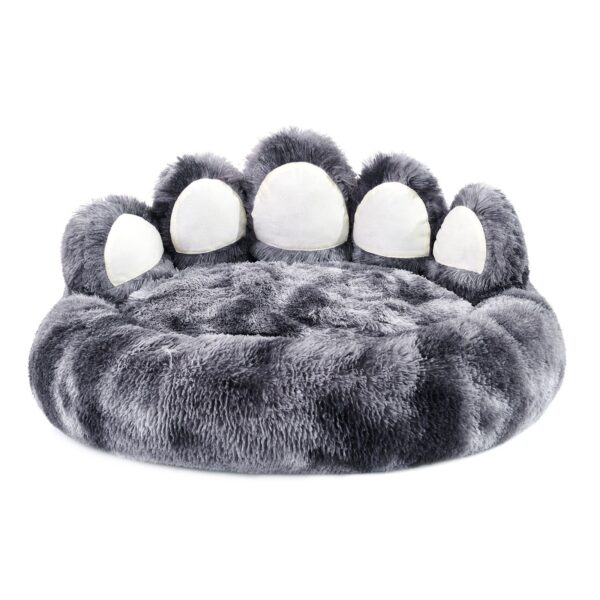 Cute Dog Bear Paw Shape Dog Bed, Dog Beds & Furniture For Small And Medium Dogs, Cozy Plush Cute Cat Beds For Indoor Cats - Image 2