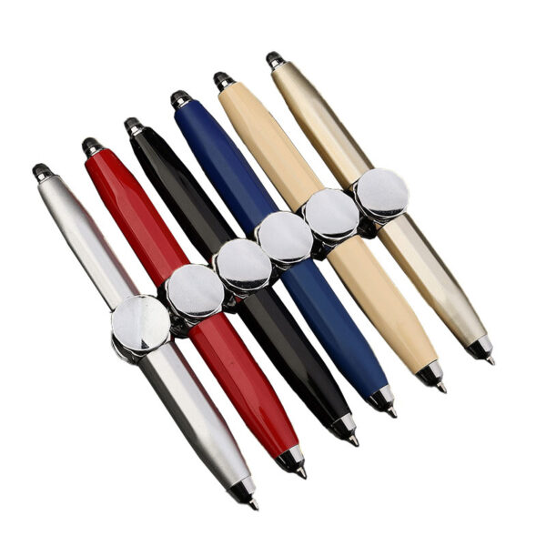 Creative Multi-Function LED Pen Spinning Decompression Gyro Metal Ballpoint Pen Fashion Office School Supplies Writing Pens - Image 8